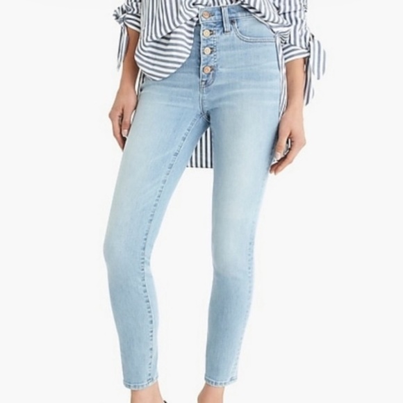 J. Crew 9" high-rise toothpick jean - Picture 1 of 12